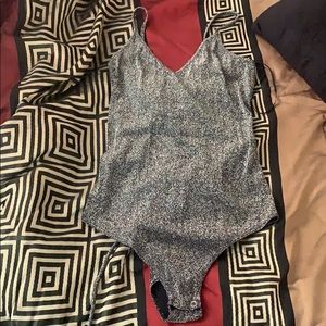 Sparkle black glitter bodysuit